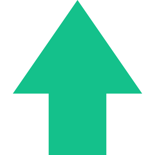 Green arrow going up